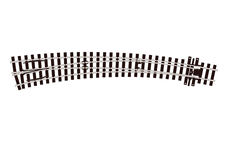 Peco Streamline SL-E1487 Left Hand Curved Turnout Large Radius Code 75 OO/HO Scale