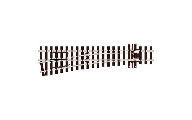 Peco Streamline SL-E1496 Left Hand Turnout Medium Radius Code 75 HOm Scale