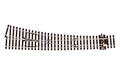 Peco Streamline SL-E187 Left Hand Curved Turnout Large Radius Code 75 HO/OO Scale
