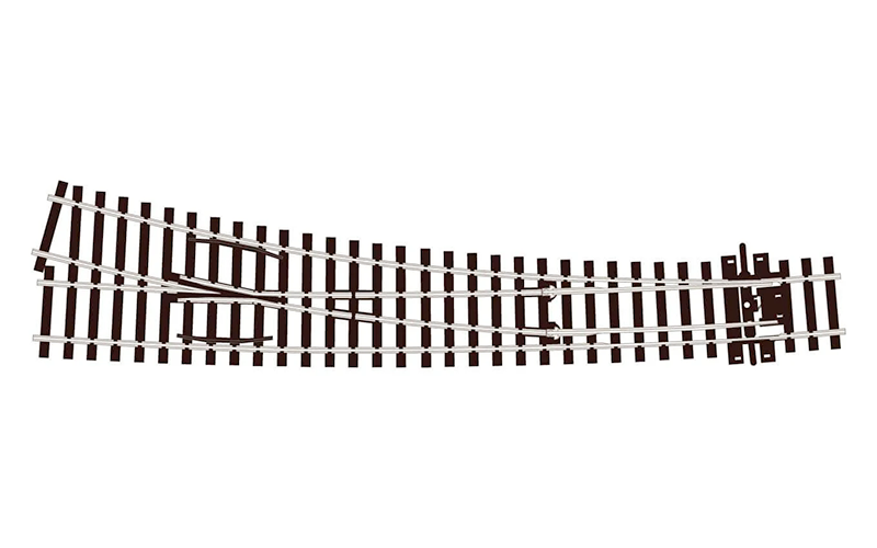 Peco Streamline SL-E187 Left Hand Curved Turnout Large Radius Code 75 HO/OO Scale