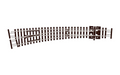 Peco Streamline SL-E387F Left Hand Curved Turnout Large Radius Code 55 N Scale