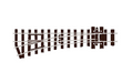 Peco Streamline SL-E492 Left Hand Turnout (Irregular Sleepers) Small Radius Code 80 OO9 Scale