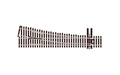 Peco Streamline SL-E8351 Right Hand Turnout 5th Radius Code 83 OO/HO Scale