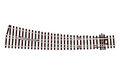 Peco Streamline SL-E86 Right Hand Curved Turnout Large Radius Code 100 OO/HO Scale