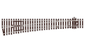 Peco Streamline SL-E89 Left Hand Turnout Large Radius Code 100 OO/HO Scale