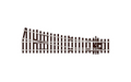 Peco Streamline SL-E91 Right Hand Turnout Small Radius Code 100 OO/HO Scale
