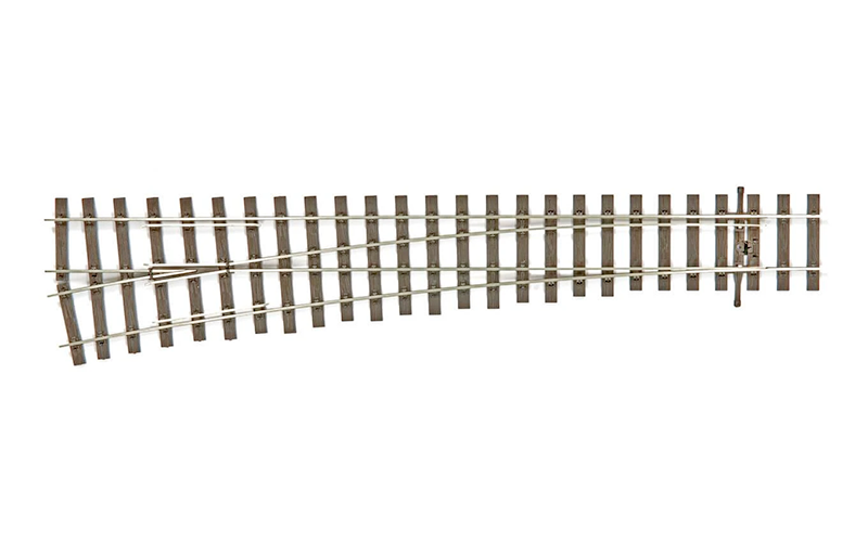 Peco Streamline SL-U1189 Left Hand Turnout Large Radius Code 75 OO/HO Scale