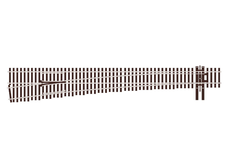 Peco Streamline SL-U7082 Unifrog No.8 Left Hand Turnout Code 70 OO/HO Scale