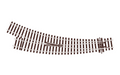 Peco Streamline SL-U76 Right Hand Curved Turnout Small Radius Code 100 OO/HO Scale