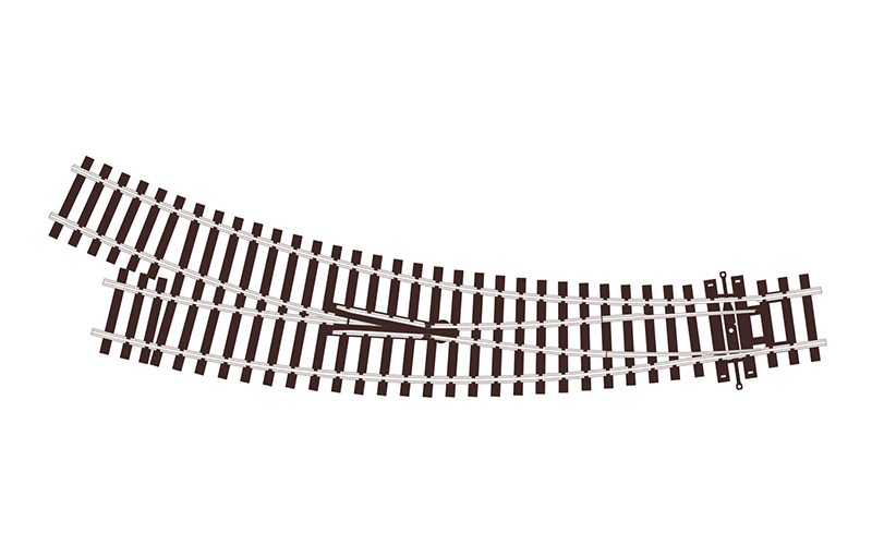 Peco Streamline SL-U76 Right Hand Curved Turnout Small Radius Code 100 OO/HO Scale