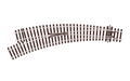 Peco Streamline SL-U77 Left Hand Curved Turnout Small Radius Code 100 OO/HO Scale