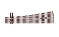 Peco Streamline SL-U8362 Unifrog Left Hand Turnout 6th Radius Code 83 OO/HO Scale