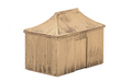 Peco Wills Kits SS35 Pagoda Building Iron Type Hut OO/HO Scale