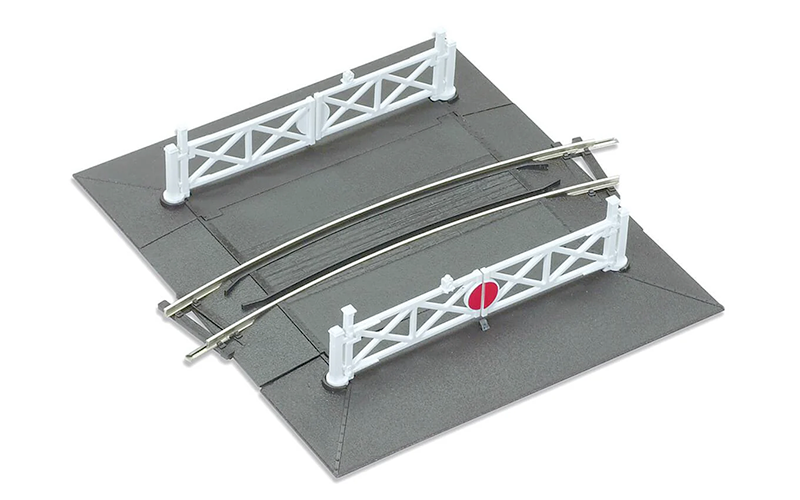 Peco Setrack ST-266 Curved Level Crossing 1st Radius Code 100 OO/HO Scale