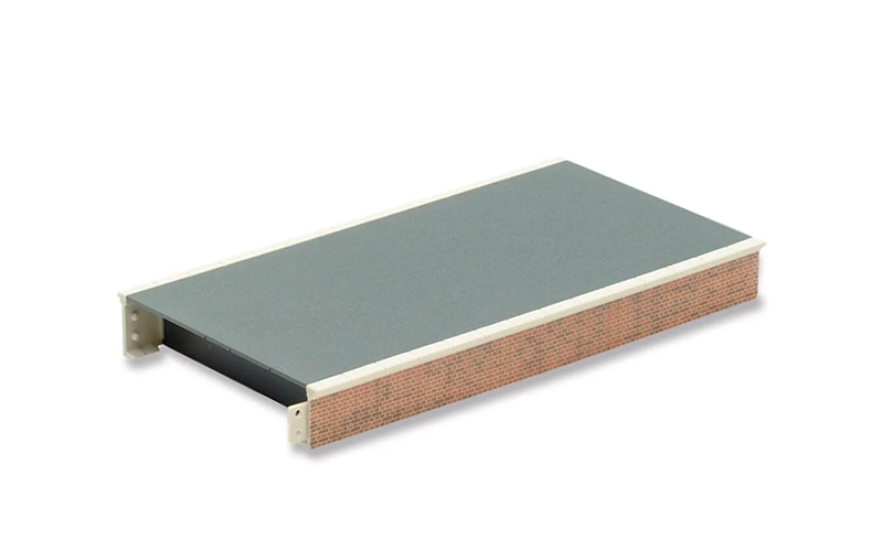 Peco Setrack ST-290 Platform Straight Brick OO/HO Scale