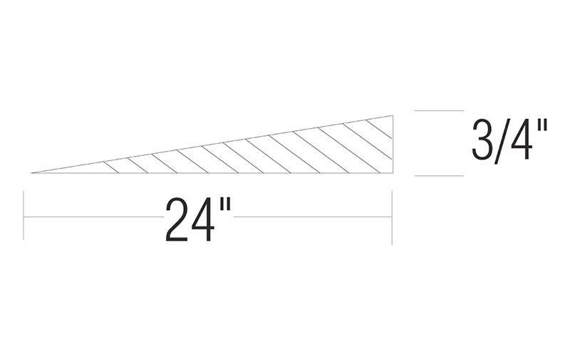 Woodland Scenics ST1415 Incline/Decline Starters 3% 6 pcs