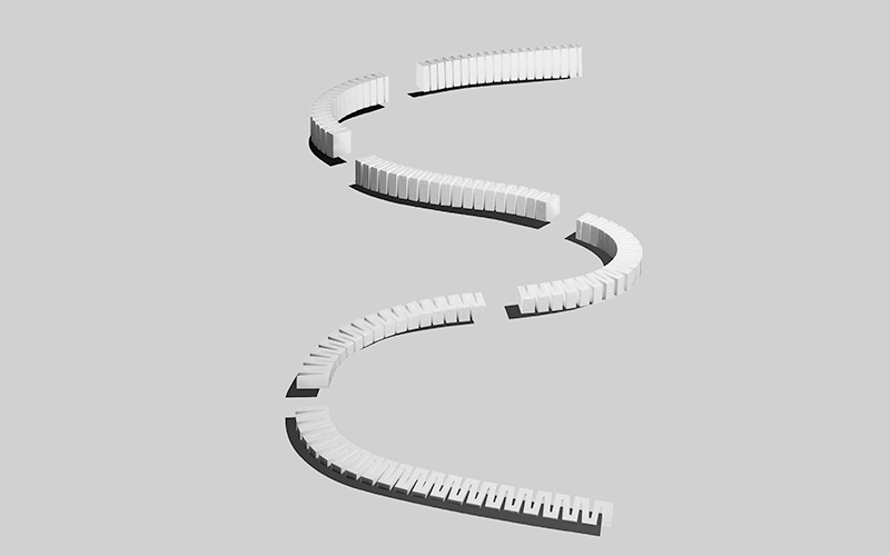 Woodland Scenics ST1416 Incline/Decline Set 3% 6 pcs