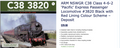 ARM NSWGR C38 Class 4-6-2 ‘Pacific’ Express Passenger Locomotive #3820 Black with Red Lining Colour Scheme