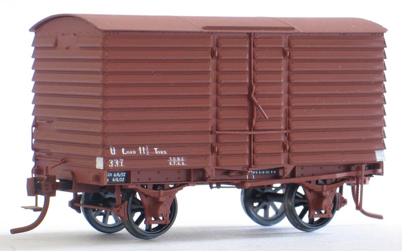 Steam Era Models R30T Short Steel U Van with Trap Door at one end Kit HO Scale