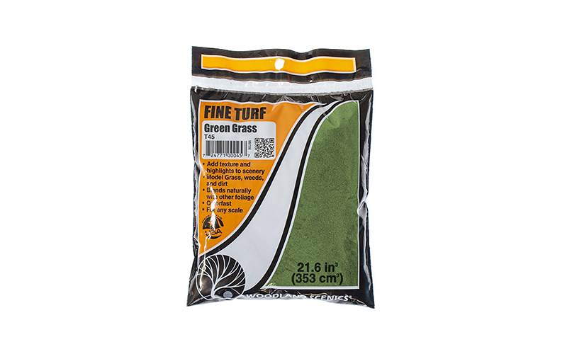 Woodland Scenics T45 Fine Turf Green Grass