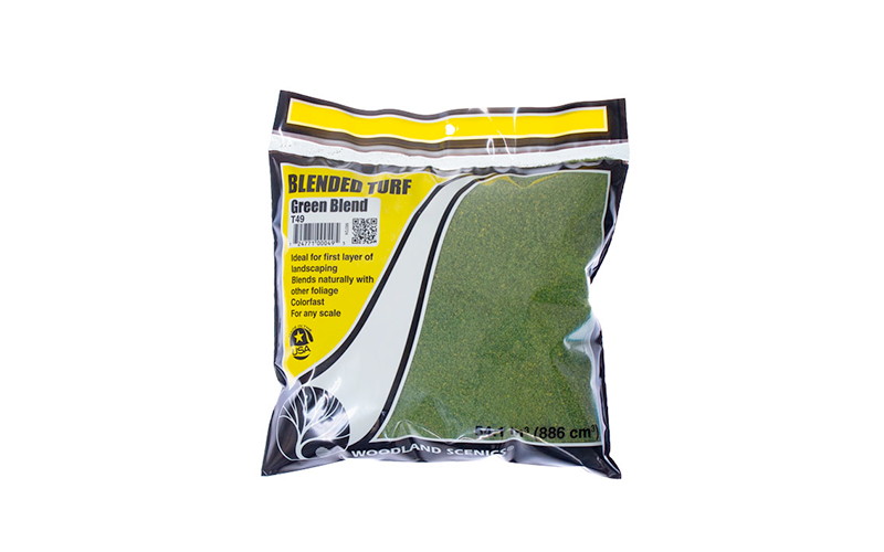 Woodland Scenics T49 Blended Turf Green Blend