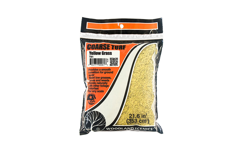 Woodland Scenics T61 Coarse Turf Yellow Grass