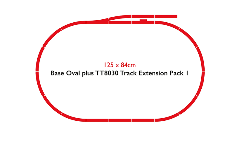 Hornby TT1004TXSM Inter-City 125 High Speed Train Set DCC Sound TT Scale