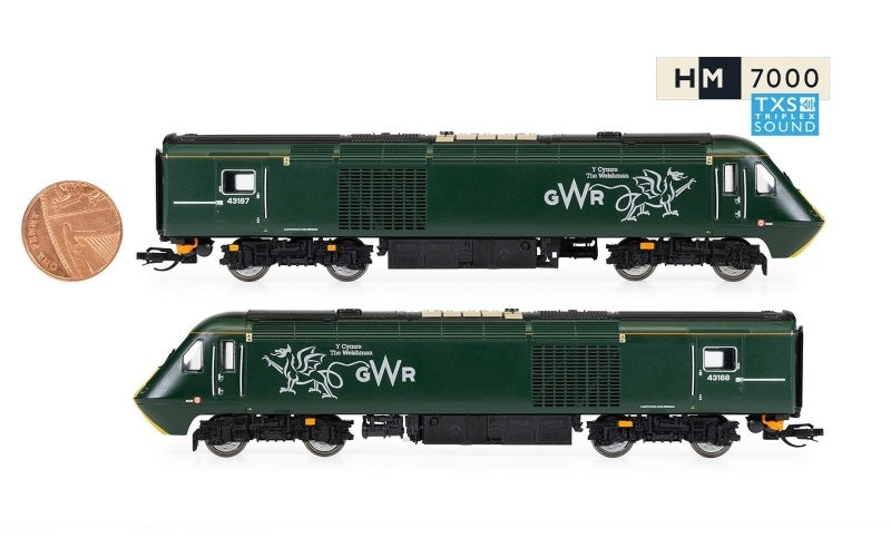 Hornby TT3023TXSM GWR Class 43 HST Train Pack Era 7 DCC Sound TT Scale