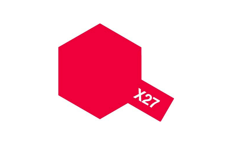 Tamiya Color X-27 Acrylic Mini Paints Clear Red