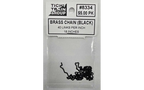 Tichy Train Group #8334 Blackened Brass Chain 40 Links Per Inch 18" 45.7cm Length