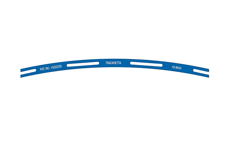 Tracksetta NT18 Template 18" Radius 457.2mm N/OO9 Scale