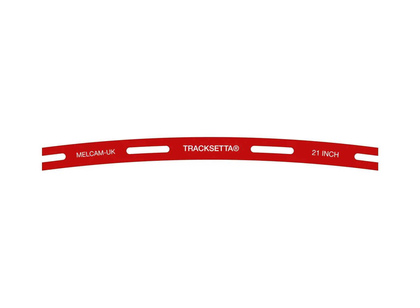 Tracksetta TTT21 Template 21" Radius 533.4mm TT:120/HOm/HOn3½ Scale
