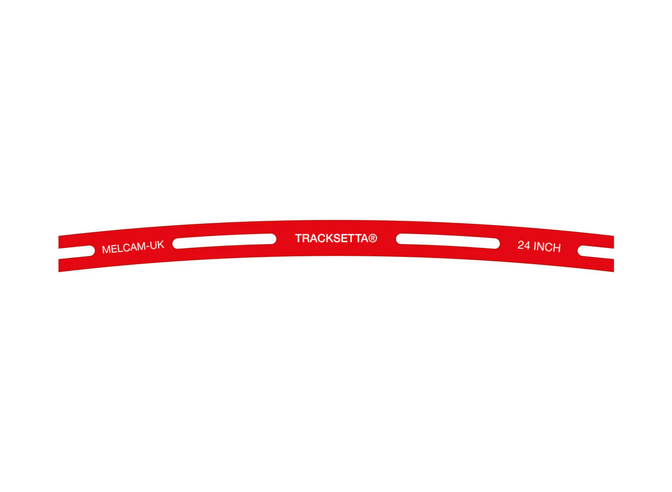 Tracksetta TTT24 Template 24" Radius 609.6mm TT:120/HOm/HOn3½ Scale