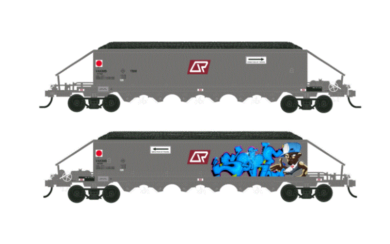 Southern Rail Models QR VAK & VGK Coal & Wheat Hoppers HO/HOn3½ Scale