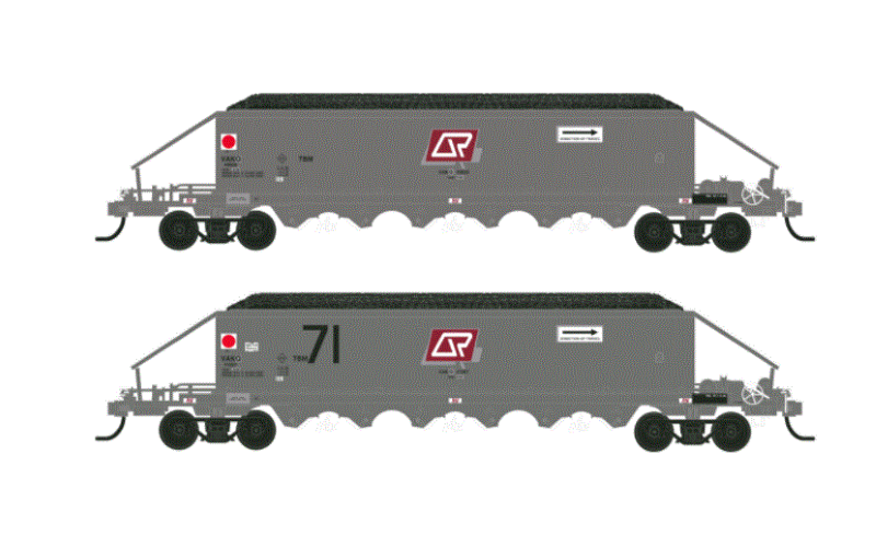 Southern Rail Models QR VAK & VGK Coal & Wheat Hoppers HO/HOn3½ Scale