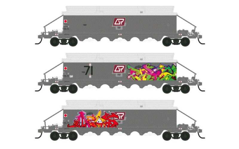 Southern Rail Models QR VAK & VGK Coal & Wheat Hoppers HO/HOn3½ Scale