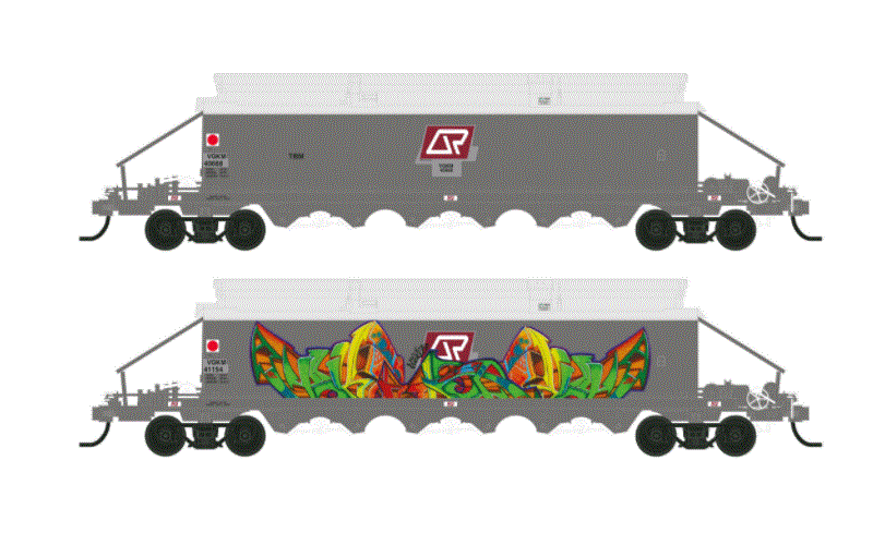 Southern Rail Models QR VAK & VGK Coal & Wheat Hoppers HO/HOn3½ Scale