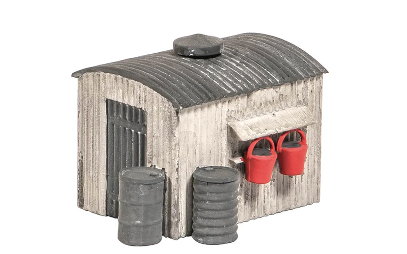 Peco Wills Kits SS22 Lamp Huts with Oil Drums OO/HO Scale