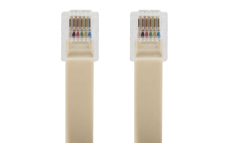 Wiretek TC60IVY RJ12 Modular Leads Male-to-Male 1 Metre