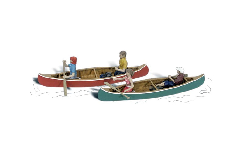 Woodland Scenics A2200 Canoers N Scale