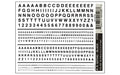 Woodland Scenics Dry Transfer Decals DT508 R.R. Gothic Black