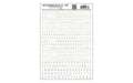 Woodland Scenics Model Graphics Dry Transfer Decals MG738 Condensed Gothic R.R. White
