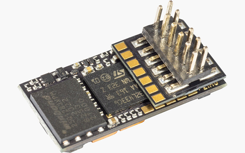 Zimo MS540P12 Sound Decoder DCC MM PluX12 auf Adapter HO Scale