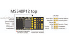 Zimo MS540P12 Sound Decoder DCC MM PluX12 auf Adapter HO Scale