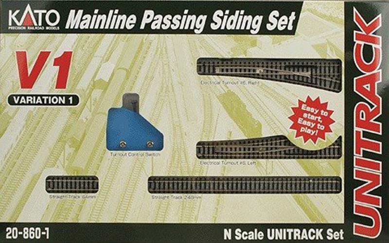 Kato 20-860 Unitrack Mainline Passing Siding Set V1 N Scale