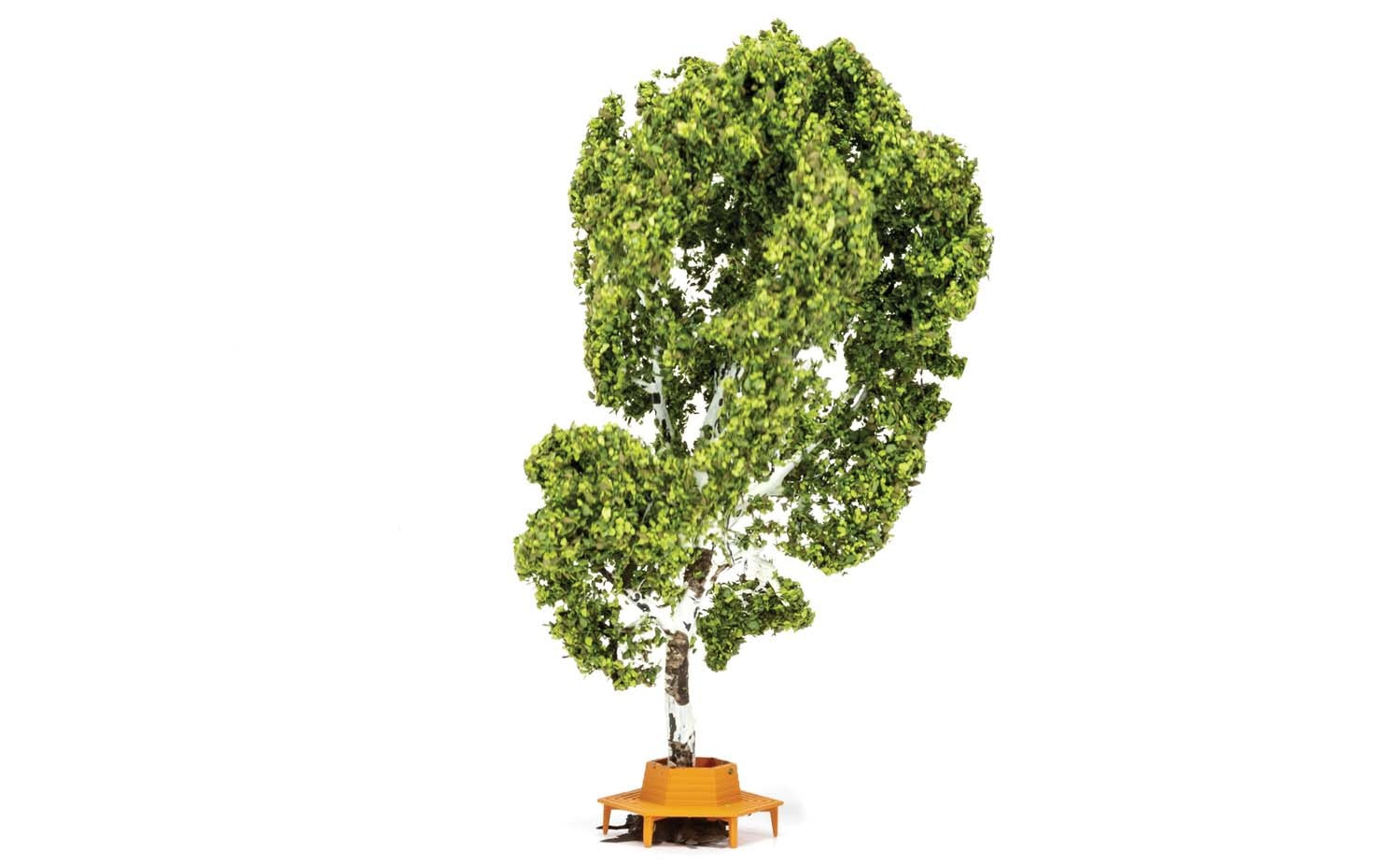 Hornby R7218 Skale Scenics Profi Trees Tree w/ Circular Bench 11.5cm HO/OO Scale