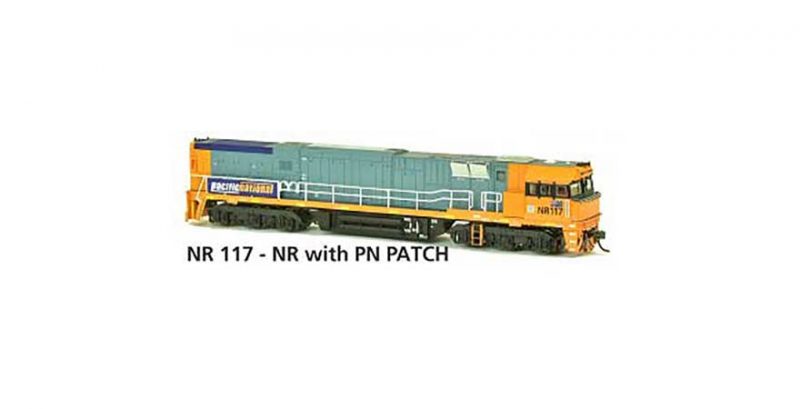 Austrains NR 117 - NR with PN PATCH AUSTRAINS NEO NR Class Locomotive Non-Powered HO Scale
