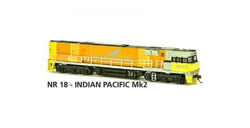 Austrains NR 18 - INDIAN PACIFIC Mk2 AUSTRAINS NEO NR Class Locomotive Non-Powered HO Scale