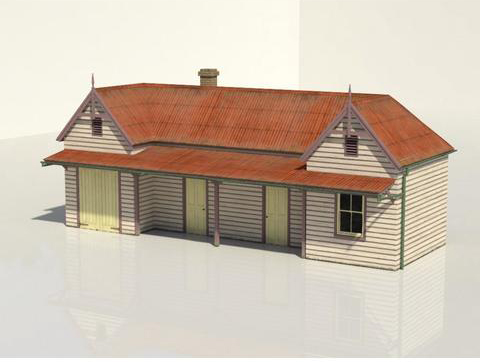 HO Scale Crookwell Station Hand Painted in Resin
