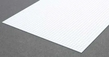 Evergreen Sheet Styrene 4504 Tile 1/6" Squares 4.2mm 040" Thick 1mm 